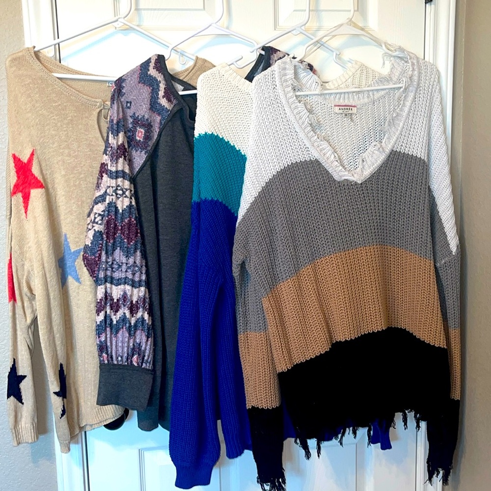 4 Plus Size (2X) Sweater Bundle!